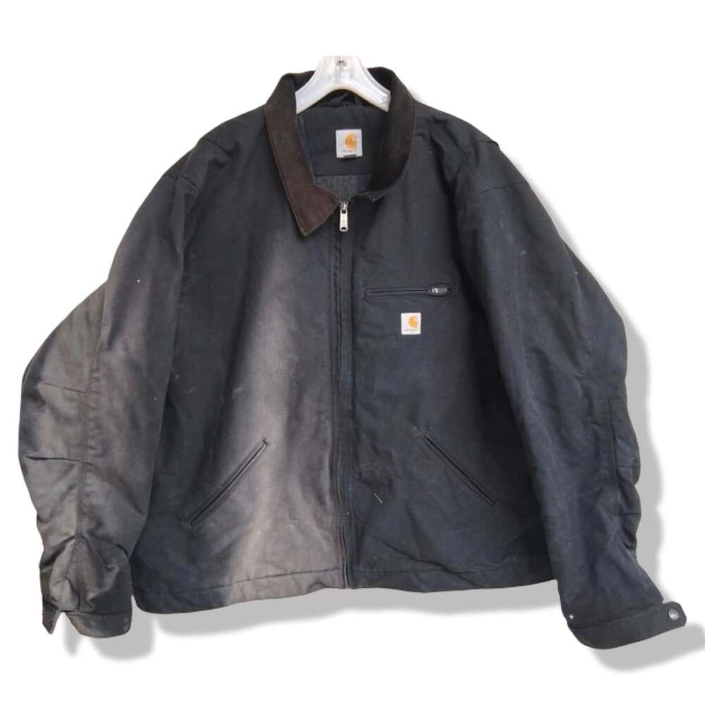 Carhartt 103828 BLK Duck Blanket-Lined Detroit Jacket